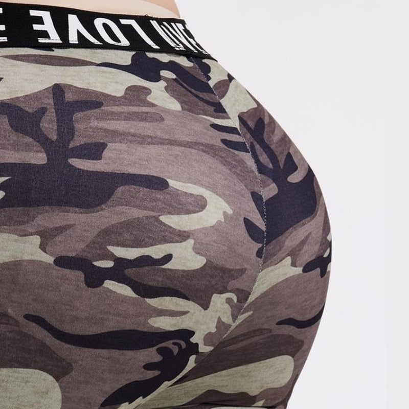 Camo Print High Waist Comfy Leggings