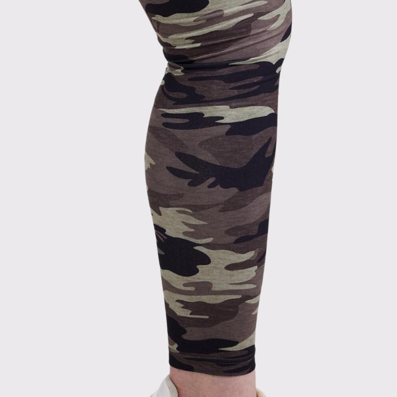 Camo Print High Waist Comfy Leggings