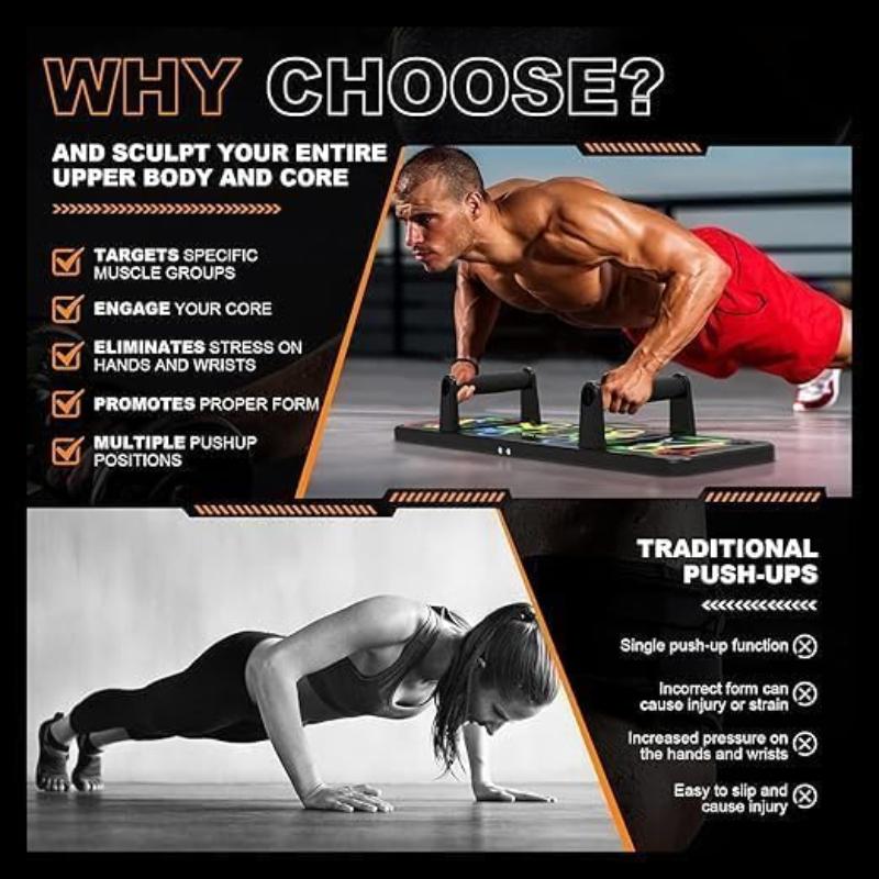 Foldable Push-Up Board Set for Full-Body Workout