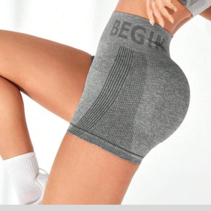 High Waist Sports Gym Shorts