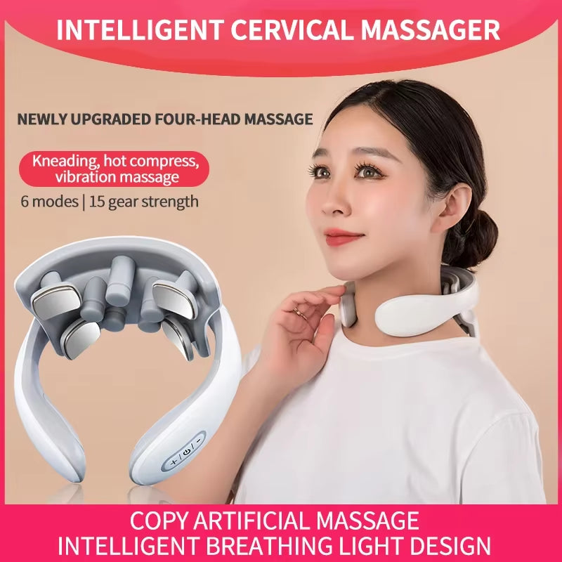 PulseRelief™ – Wireless Neck & Shoulder Massager with Heat & TENS Therapy