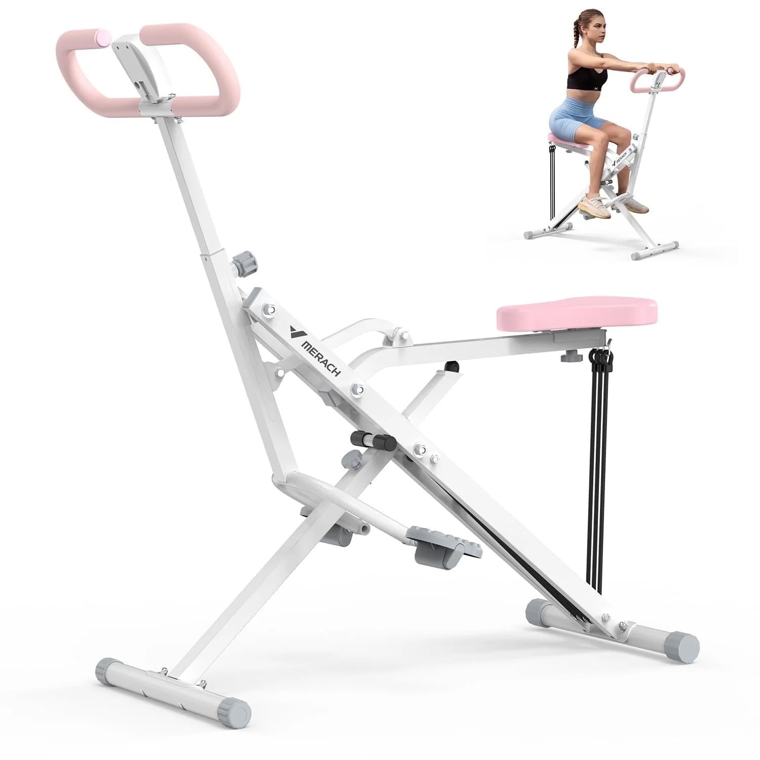 Adjustable Squat Trainer with Triple Resistance Bands for Total Lower Body Strength